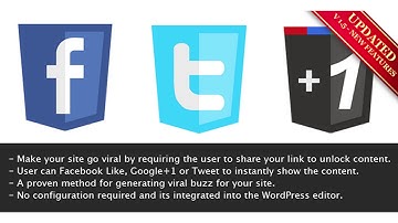 Viral Lock - Like, Google+1 or Tweet to Unlock | Codecanyon Scripts and Snippets