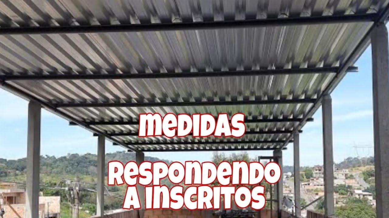 🔴 telhado galvanizado de zinco ,(medidas)