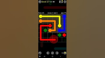 How To Solve Flow Free Kids Pack Level 27 Easy 6x6 Board Walk Through Solution Walkthrough