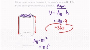 Khan Academy Tutorial: volume and surface area of cylinders
