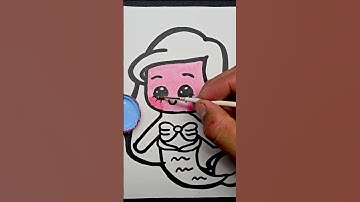 Cómo Dibujar a Ariel La Sirenita | How to Draw Ariel The Little Mermaid | #shorts
