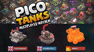 Pico Tanks - 2 Vs 1 Battle with Friends - BOXEY and TICKTICKBOOM - @PicoTanks Gameplay