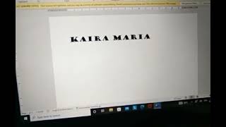 Demonstrating the basic function of a word processor