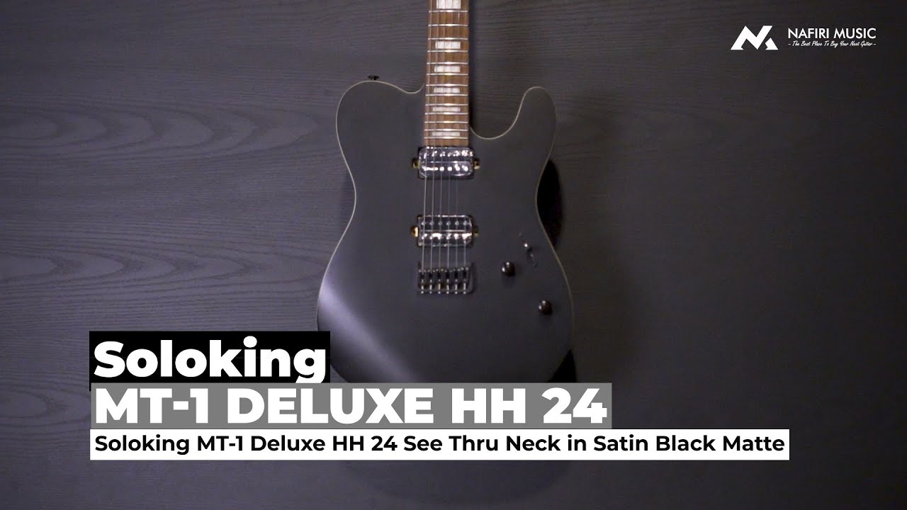 Soloking MT-1 Deluxe HH 24 See Thru Neck - YouTube