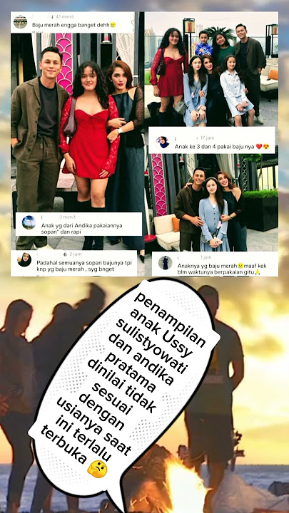 penampilan anak Ussy sulistyowati dan andika pratama dinilai tidak pantas diusianya sekarang