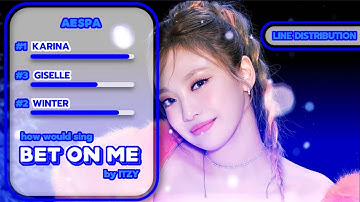 [HOW WOULD] AESPA sing ❝BET ON ME❞ | Line Distribution