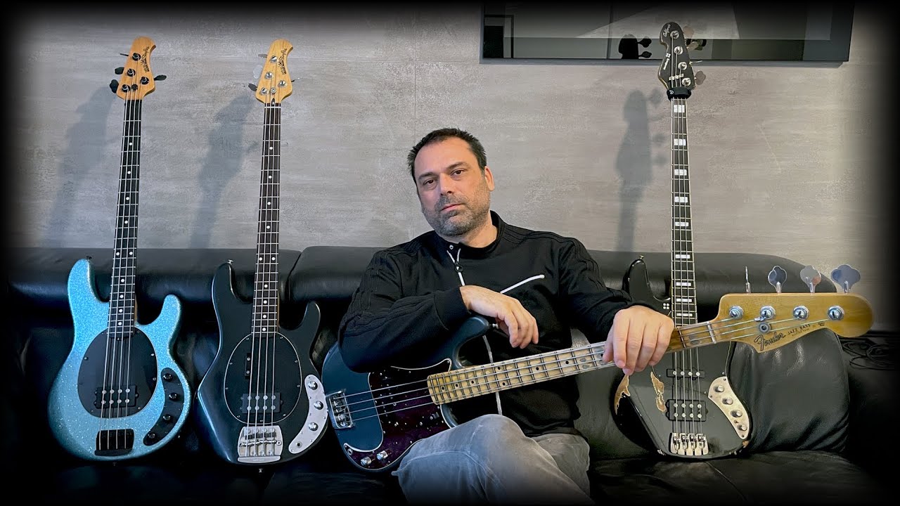 4 Bass Guitars - Same Mix