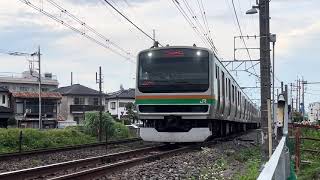 【良いジョイント音】E231系1000番台ヤマU510編成＋ヤマU69編成　東北線快速4535Y列車通過