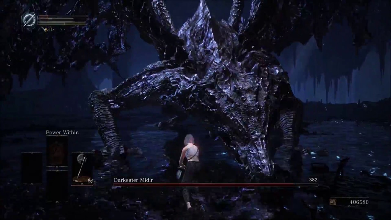 Dark Souls 3 - Darkeater Midir (NG+7, SL1, No Damage) - YouTube