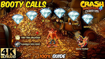 Crash Bandicoot 4 - Booty Calls 100% Walkthrough Guide (All Gems, Boxes) 4K 60 FPS
