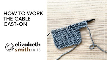 How to work a cable cast-on (at the beginning or middle of your work)