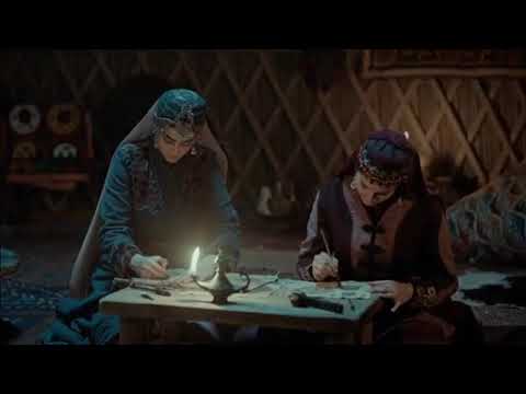 Halime and Aslihan creating rug design and then Ertugrul arrives   Ertugrul S03E14