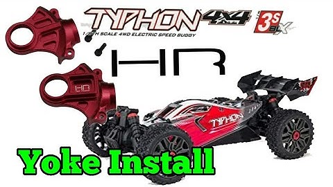 Arrma Typhon 3s V3 Hot Racing Yoke Install.