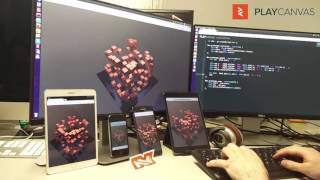 Live WebGL code hot-swapping on all devices Profile
