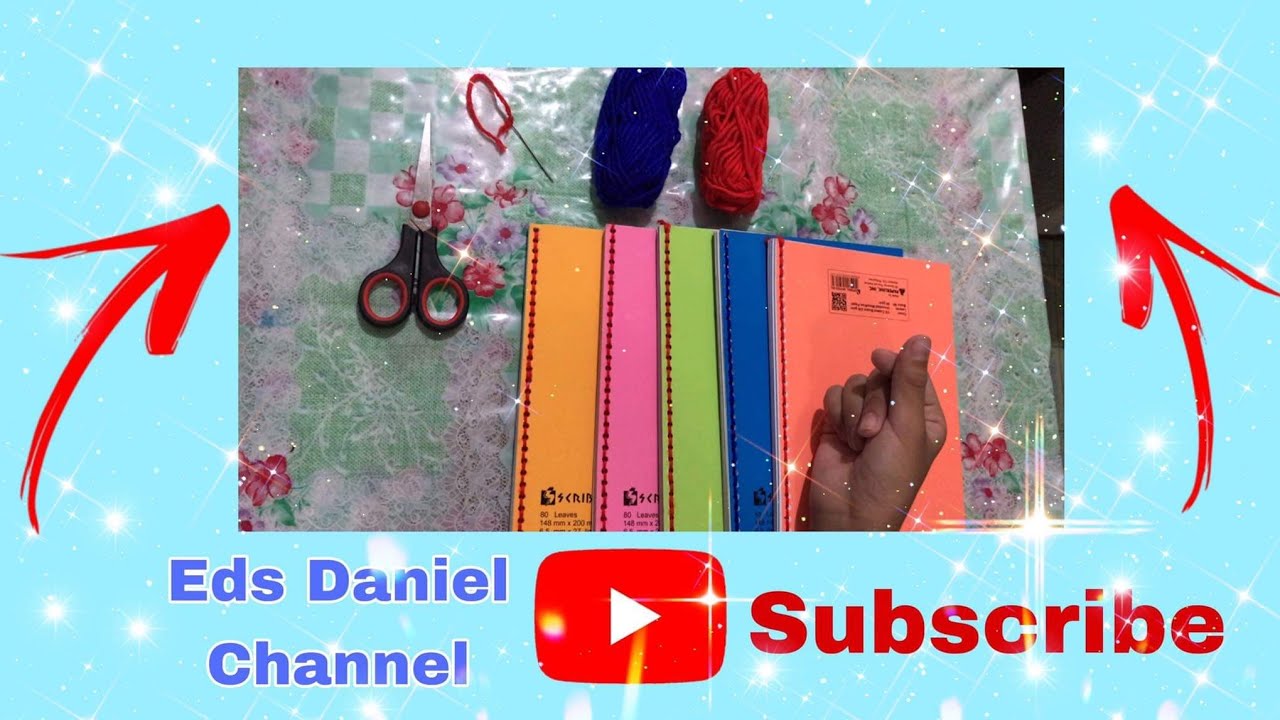 paraan nang pagtatahi ng notebook/Eds Daniel Channel - YouTube