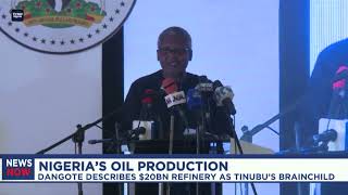 Dangote describes $20bn refinery as Tinubu’s brainchild,Lekki free trade zone,Naira-for-Crude policy