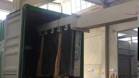 Slab loading in container