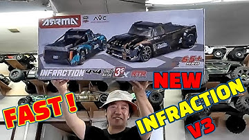 Arrma Infraction 3s review and first run Speed test. arrma new release!! FAST!