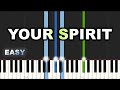 Tasha Cobbs Leonard - Your Spirit (Ton Esprit) | EASY PIANO TUTORIAL BY Extreme Midi