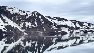Öskjuvatn, Askja Caldera Volcano, North Iceland #lake #landscape #iceland #travel #volcano #geology