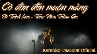Karaoke Cô Đơn Đến Muộn Màng Tone Nam Trầm | TAS BEAT
