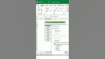 Excel AutoFilter Shortcut Hack - Instantly Filter Data  #shorts #excel