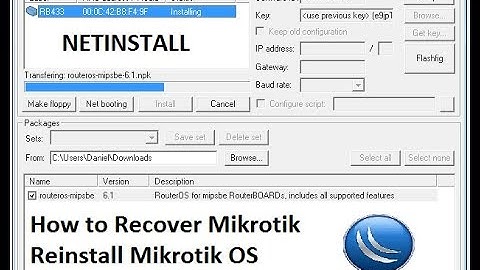 Netinstall | how to do Netinstall on Mikrotik | Recover Mikrotik OS