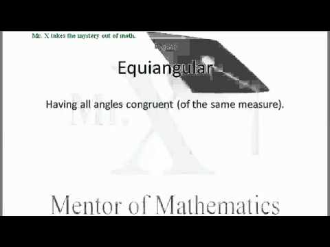 Vídeo: Equilateral significa equiangular?