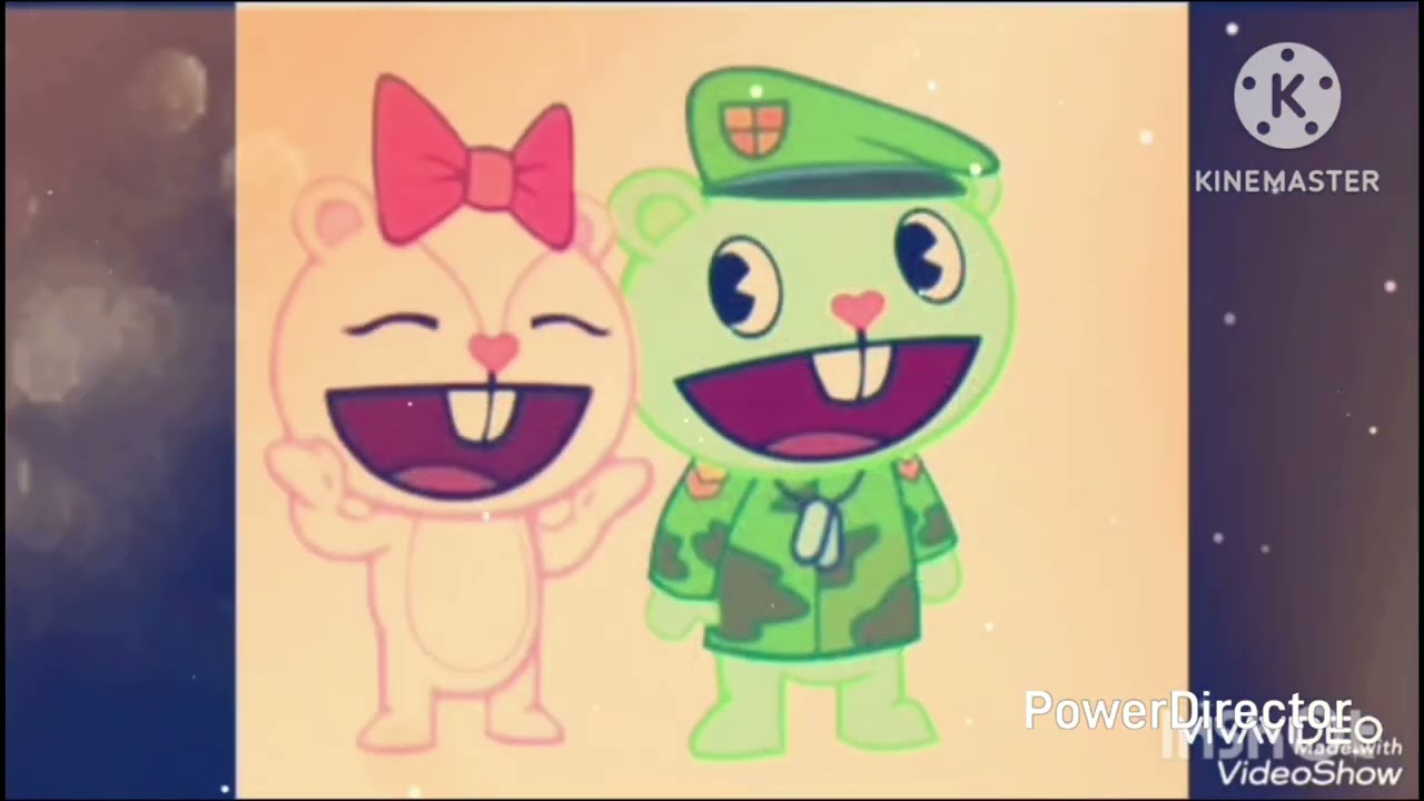 Flippy x giggles 💚💗 closer #happytreefriends
