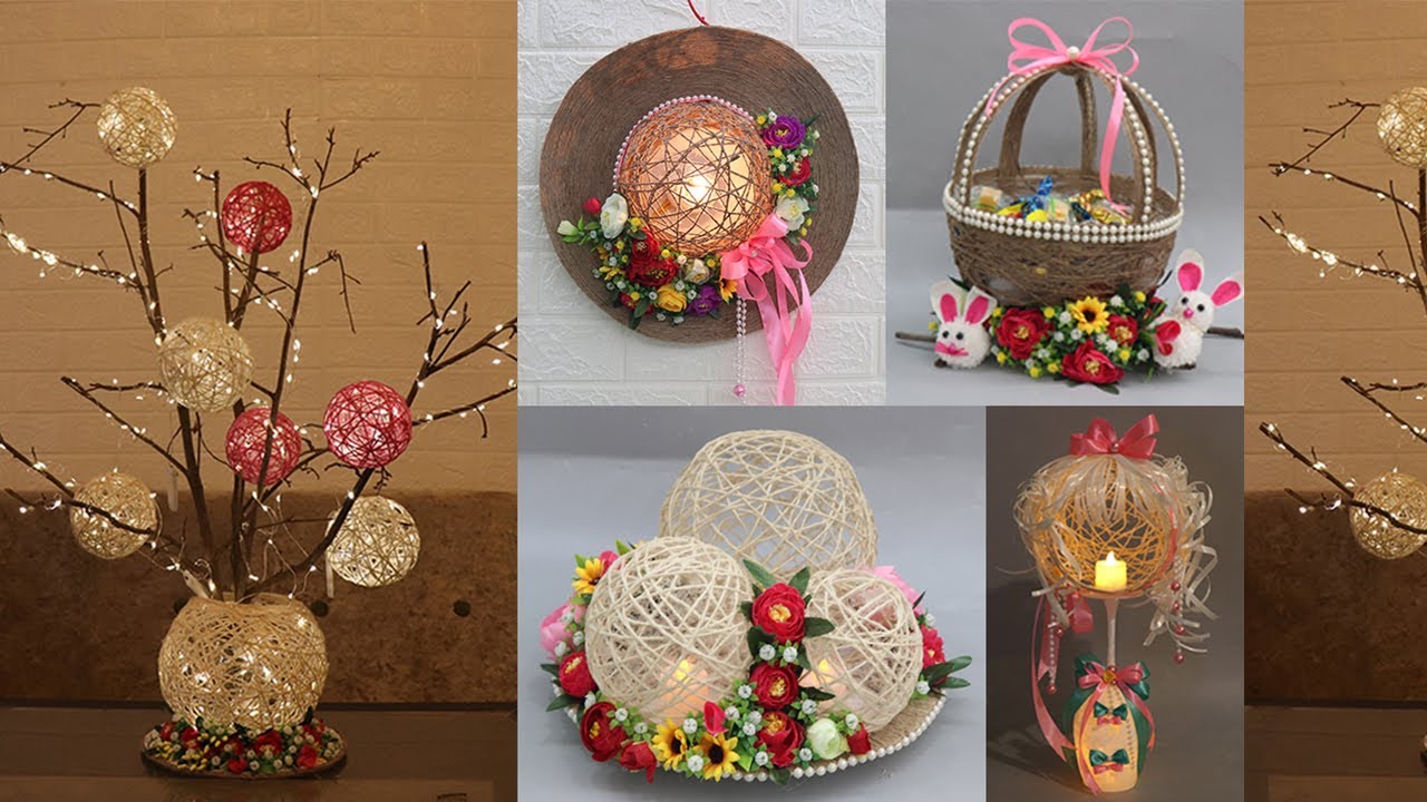 8 Jute Craft Ideas with Balloon | Home decorating ideas handmade ...
