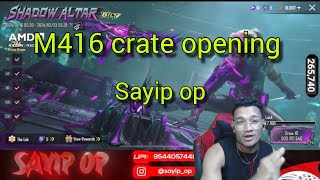 M416 crate opening 😲 sayip op 😂😂😂 #sayipop #bgmi #pubgmobile