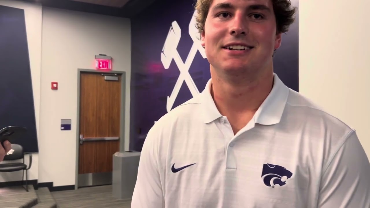 Kansas State Football: C Sam Hecht press conference following win over Arizona