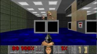 Doom 2 Level 1 - Entry Way - Gameplay (PC)