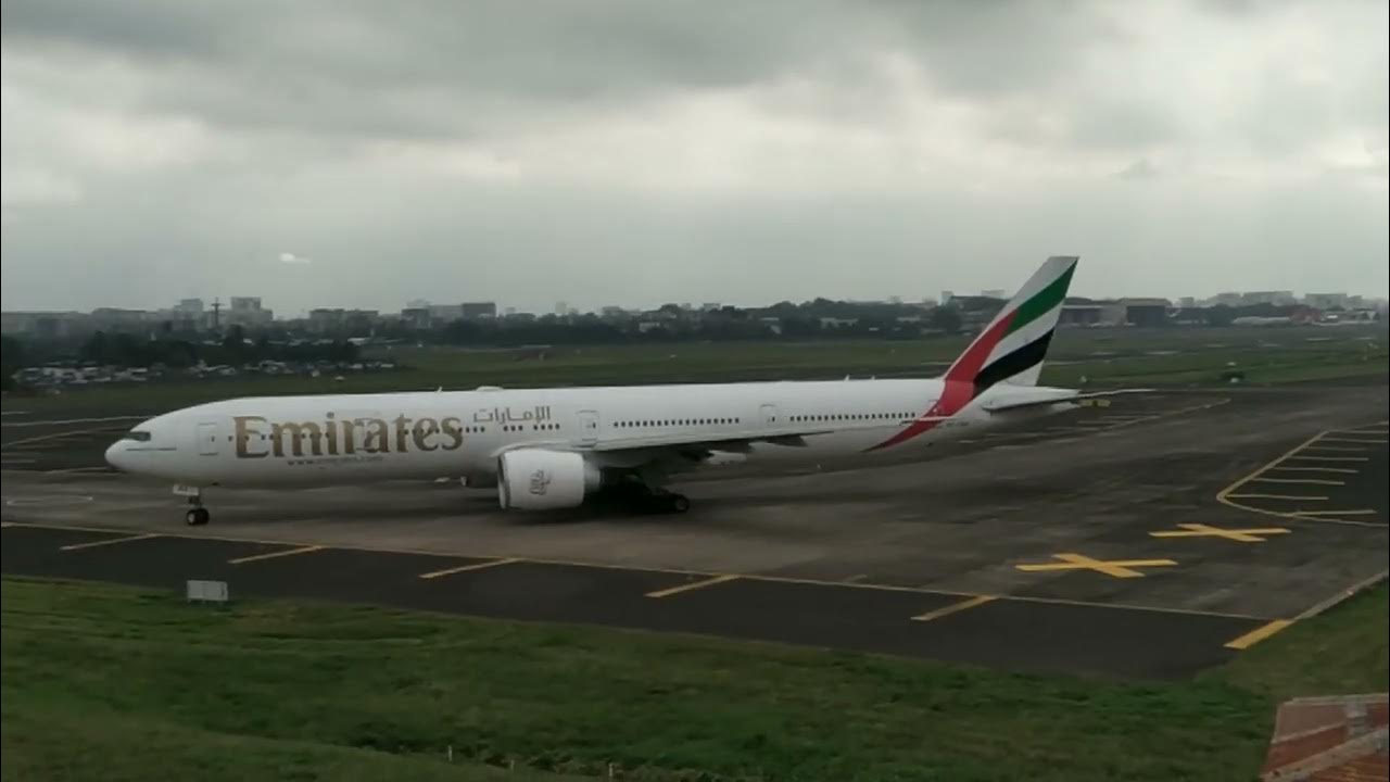 EMIRATES AIRLINES RETURN FROM MUMBAI#emirates #boeing777 #uae #dubai # ...