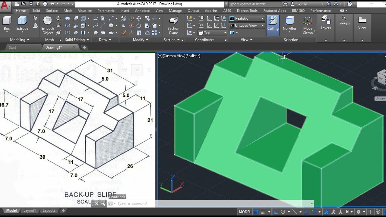 3d Drawings by Autocad 3D model | CGTrader