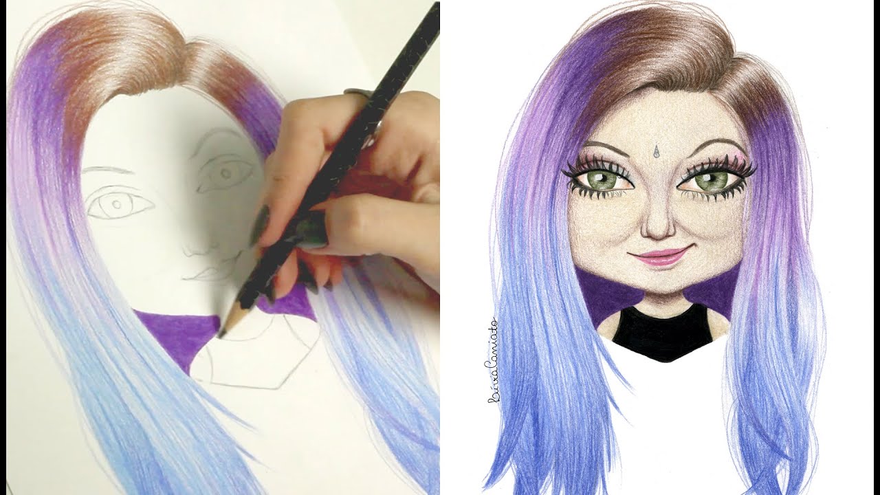 DESENHANDO: CARICATURA DA MARIMOON - LÍVIA CANIATO