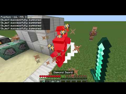 How to make sweeping edge/killaura using commands in Bedrock