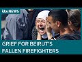 Beirut: A city mourns its firefighters, killed trying to save others | ITV News