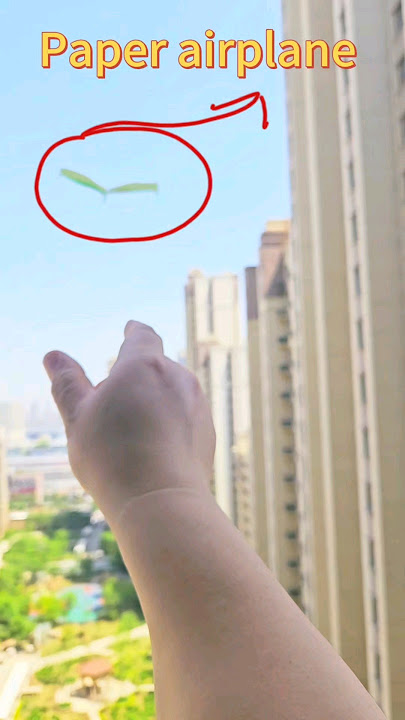 Throw a paper airplane that flies far and high #short#paper #paperplane #papercrafts #origami