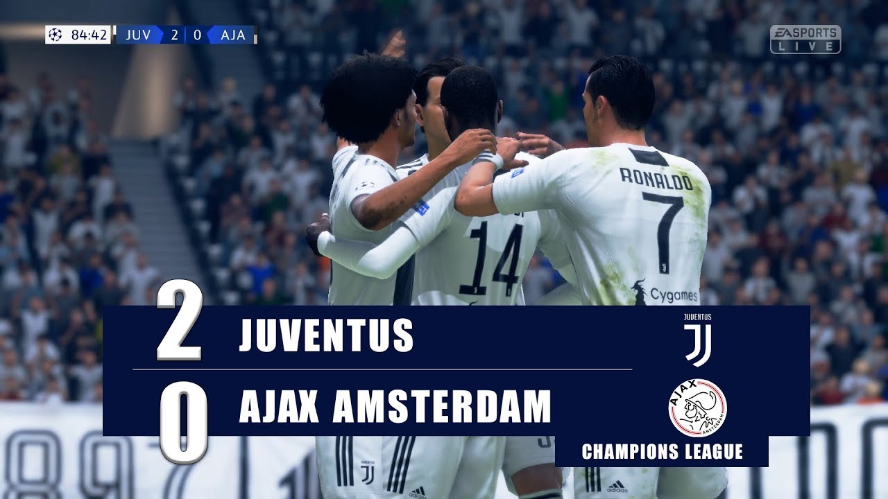 FIFA19 | JUVENTUS vs AJAX | UEFA CHAMPIONS LEAGUE QUARTER FINAL - FIFA19 Gameplay 4K