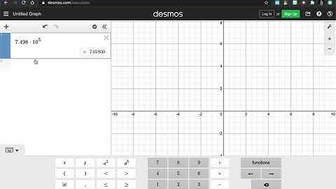 Scientific Notation Desmos