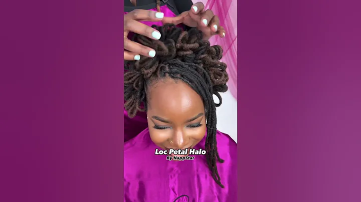 Amazing Loc Petal Halo by NappStar.😍 Book appointment at NappStar.com#locs