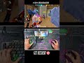 1vs3 crazy cluth Mastering free fire keyboard and mouse Gameplay with Handcame #freefire #handcam