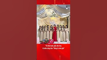 Hội chị em xếp thành hàng, xinh tươi rực rỡ chẳng thua hoa nào#wedding #hottrend #weddingdress