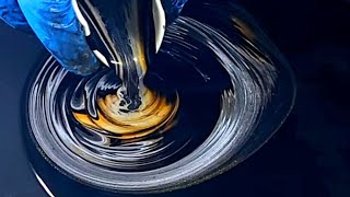 STUNNING Acrylic Pouring METALLIC MARVEL / Easy Fluid Painting for Beginners (394)