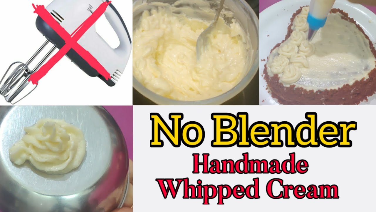 Homemade Whipping Cream with Butter and milk l Making Whipped Cream at