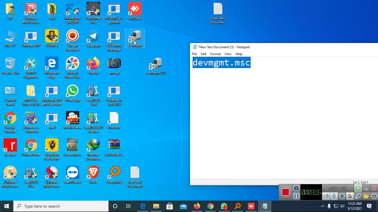 how to create device manager shortcut  desktop