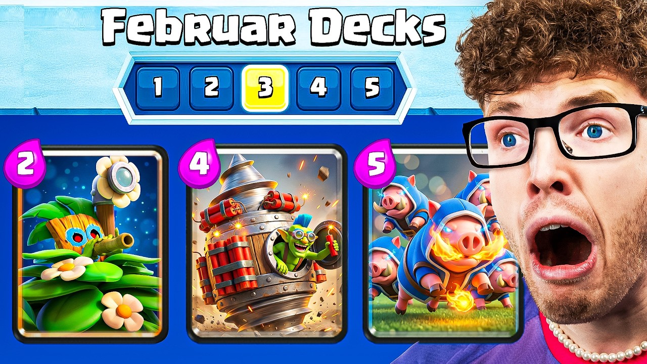 😱🥇TOP 5 *BESTE* DECKS im FEBRUAR! | Empfehlungen für JEDEN! | Clash Royale Deutsch