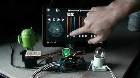 Android Open Accessory DemoKit With Arduino Mega ADK Running On Motorola Xoom