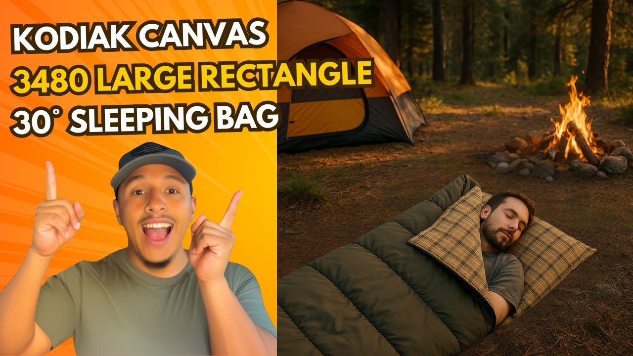 Kodiak Canvas 3480 Large Rectangle 30° Sleeping Bag-3480